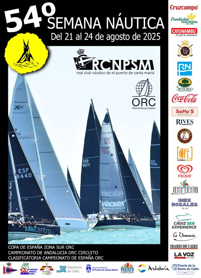 Turno para el Crucero y las regatas Juan de la Cosa y Semana Náutica en la bahía de Cádiz